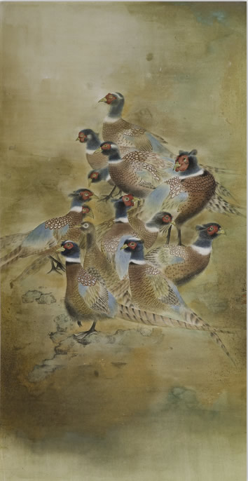 秋山彩翼  68×136cm 纸本设色 2018年  小图