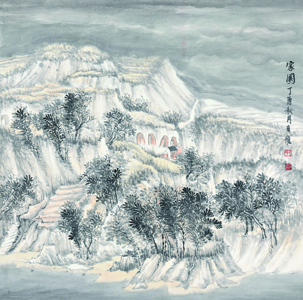 王彦龙　家园　68cm×68cm